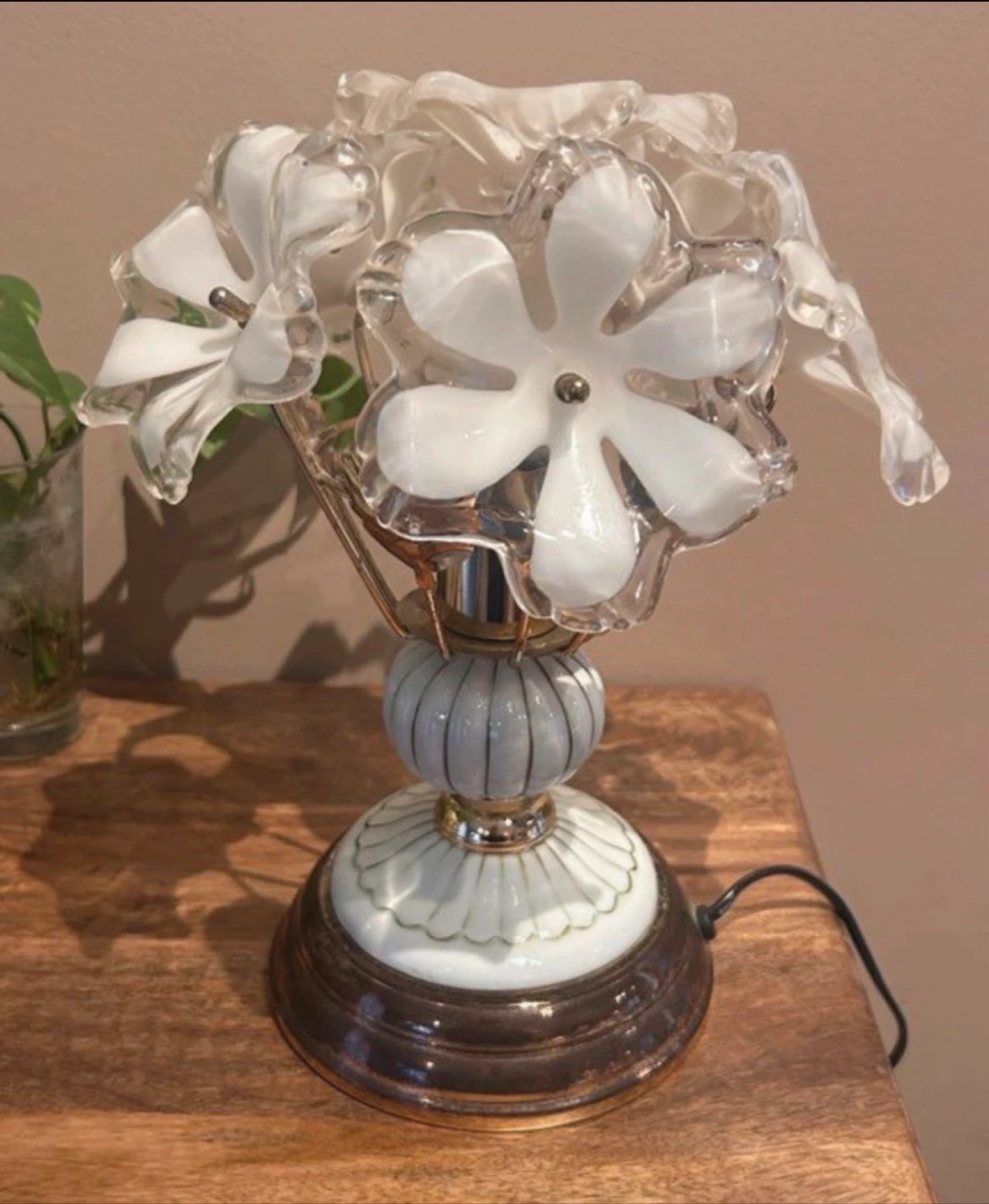 Lampe vintage bouquet